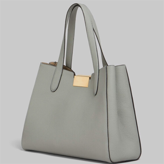 Marni Leather Trunkaroo Tote Handbag, Storm